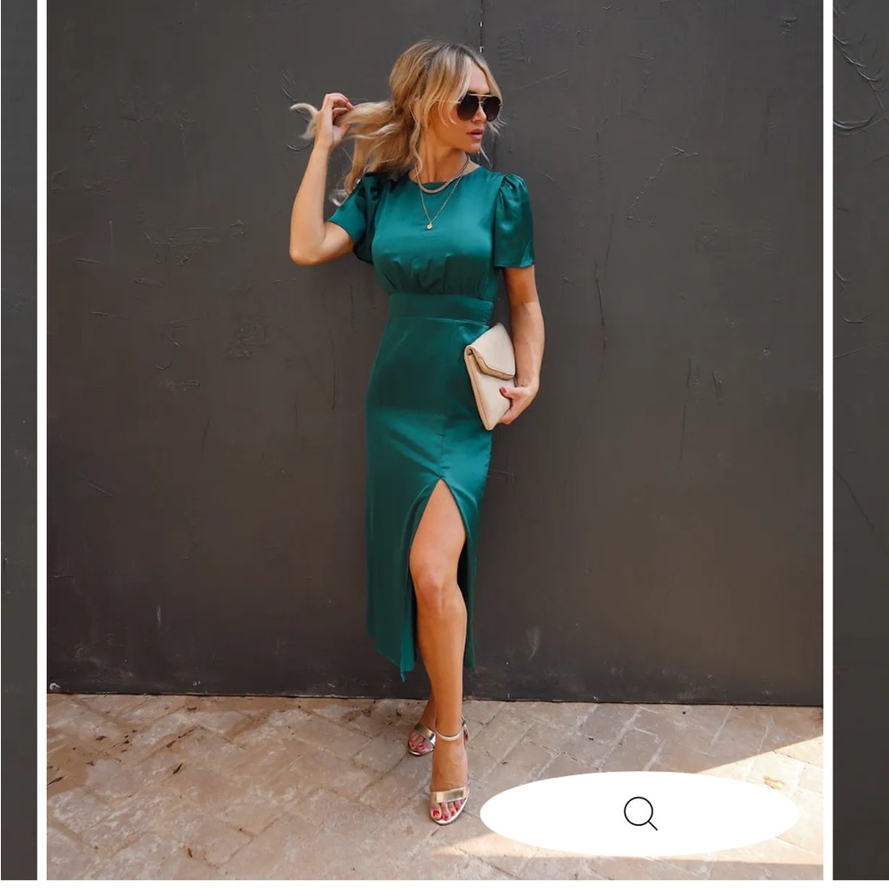 MIDI satin dress